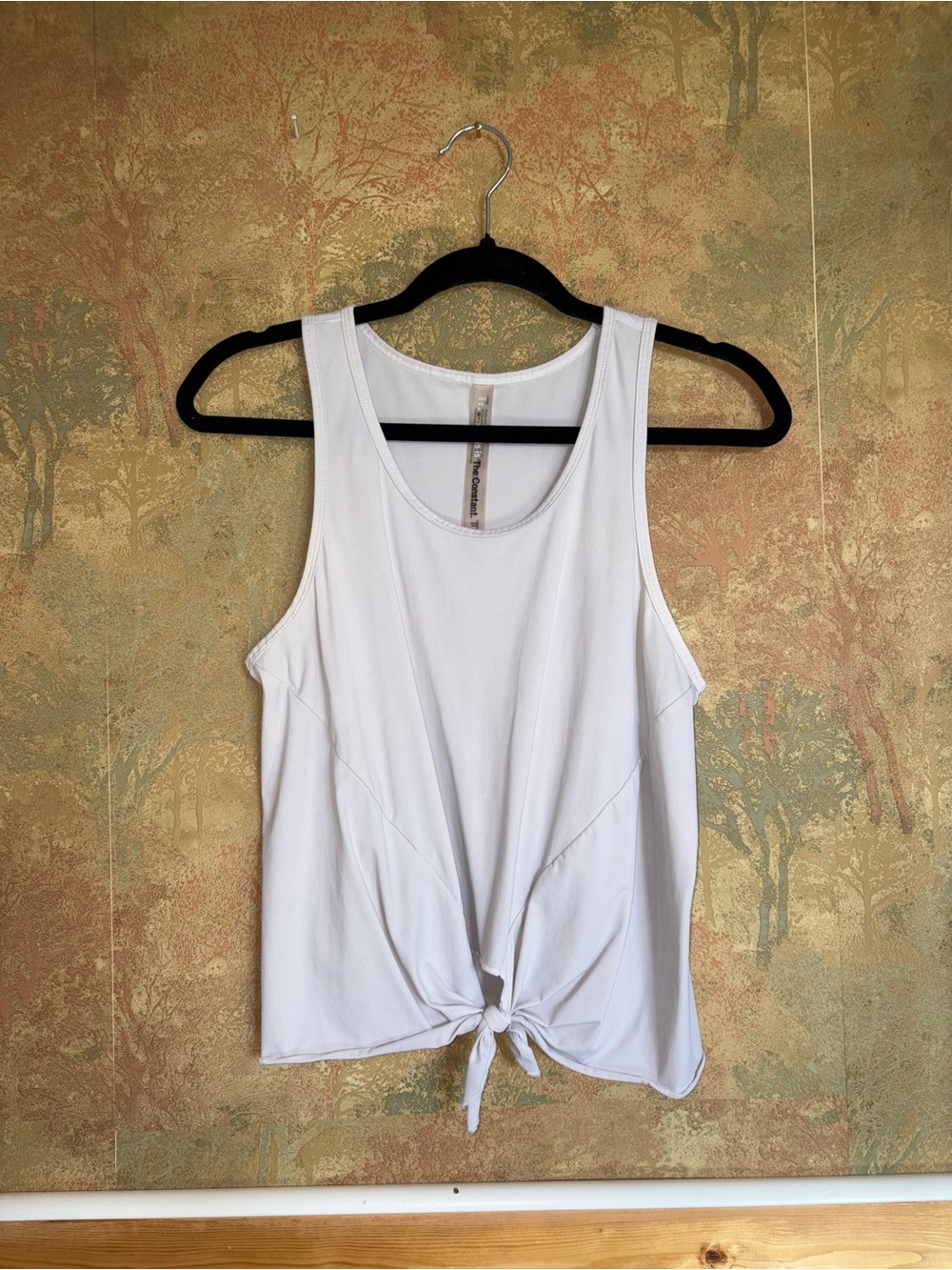 The Constant | White Front Knot TankTop